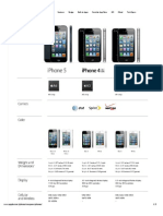 Apple - Iphone 5 - Compare Specifications Between Iphone Models