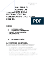 Plan Anual para El Desarrollo de La Tecnologías de La Información y La Comunicación