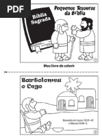Bartolomeu o Cego - Livro Para Colorir