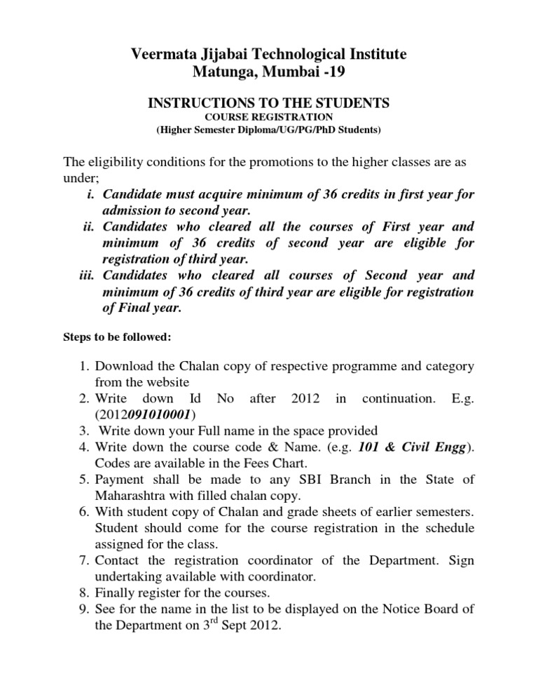 Course Registration Instructions for Students | PDF | Career & Growth ...