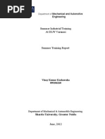 Summer Traning DLW Report | Locomotives | Cylinder (Engine)