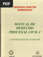 Manual de Derecho Procesal Civil I - Los Procesos de Cognicion