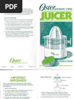 Download Oster Citrus Juicer Instructions by Hana Bernard SN106009691 doc pdf