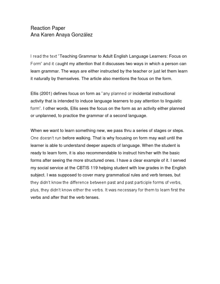Teaching Grammar to Adult Learners | PDF | Wellness