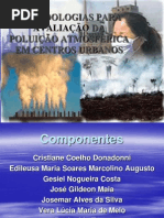 Avaliação da Poluição Atmosférica em Centros Urbanos