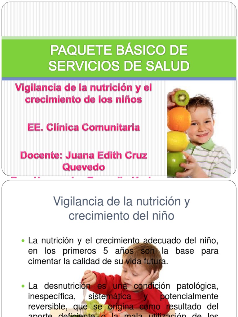 9.vigilancia de La Nutricion y Crecimiento | PDF | Nutrición | Dieta y ...