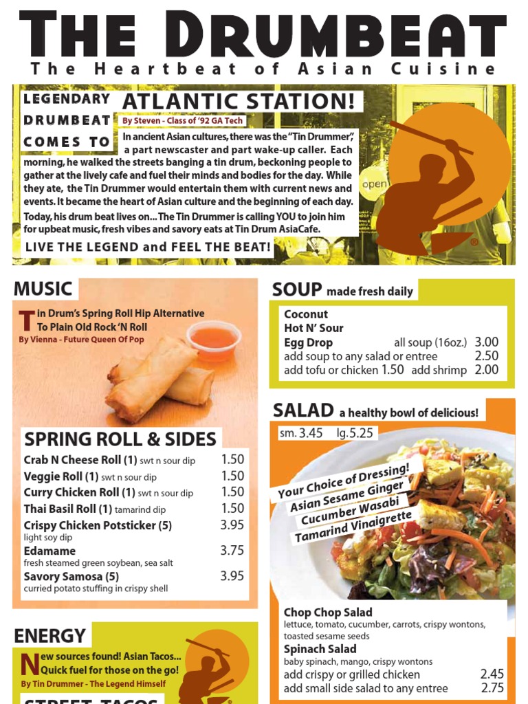 Tin Drum Menu PDF Curry Cuisine