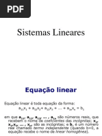 Sistemas Lineares