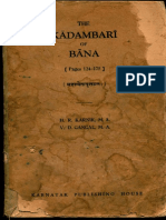 The Kadambari of Bana - Mahashweta Vritanta - Karnik, Gadgil
