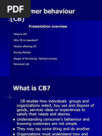 Consumer Behaviour Ppt