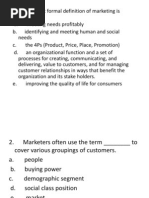 MCQ Answers of marketing of kotler