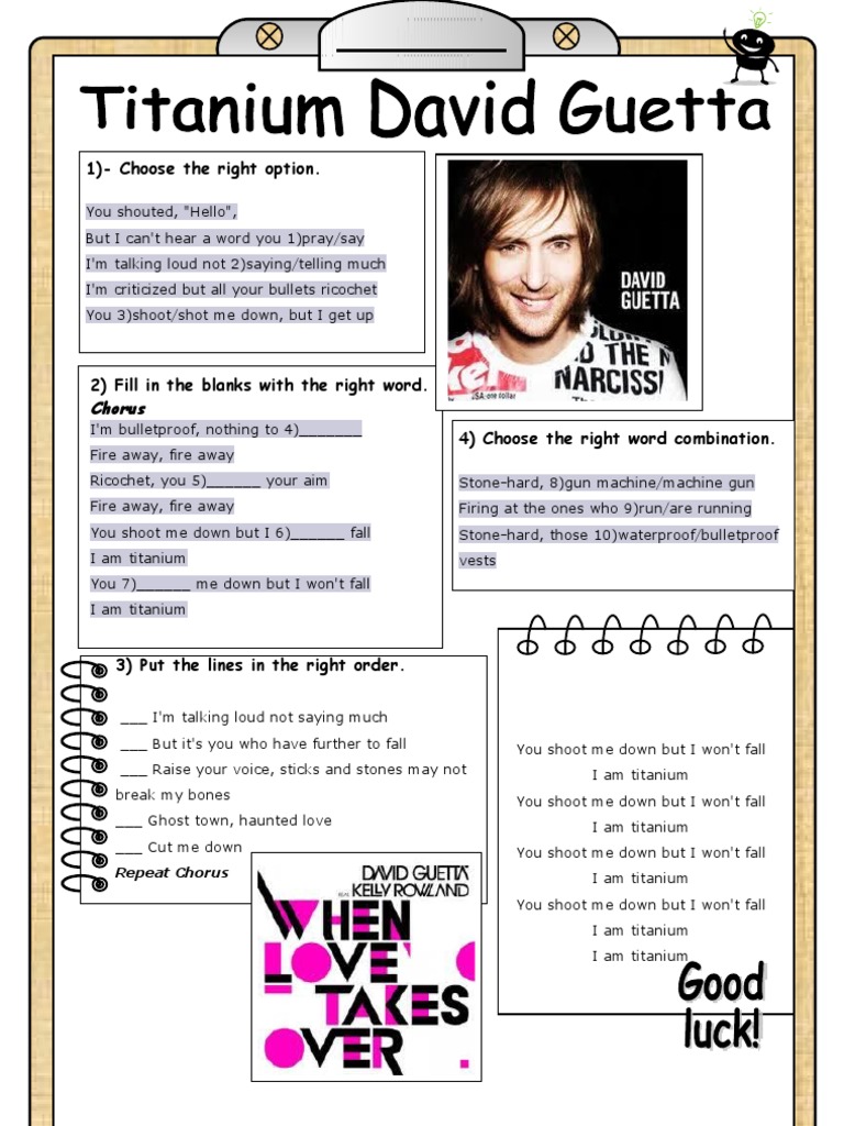 Titanium David Guetta PDF