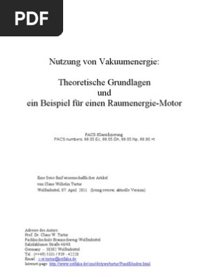 Grundlagen Fuer Raumenergie Motor