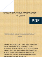 Foregin Exchange Management ACT, 1999