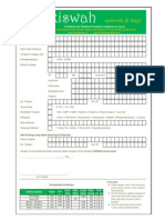 FORMULIR PENDAFTARAN UMROH