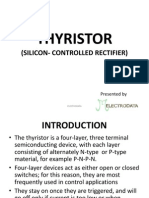 Thyristor: (Silicon-Controlled Rectifier)
