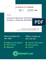 Consenso Mexicano de Resistencia a La Insulina y Sindrome Metabolico
