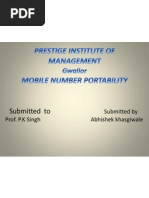 Mobile Number Portability by Abhishek