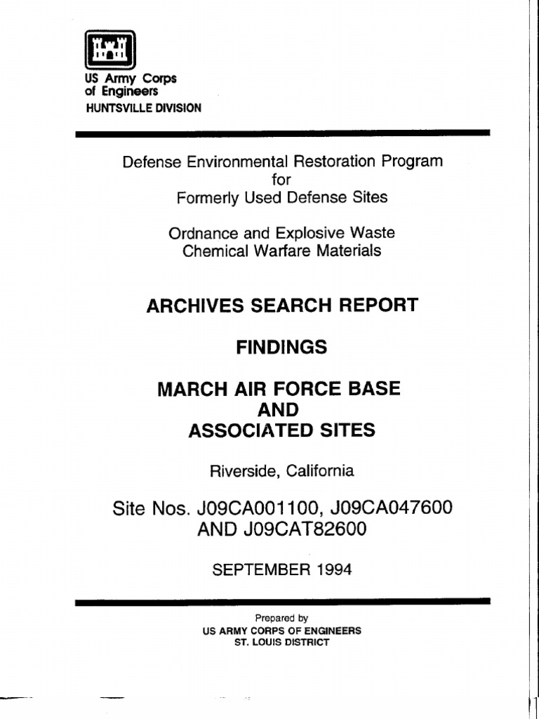 March Air Force Base PDF Superfund Groundwater