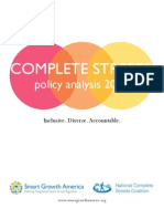 Complete Streets Policy Analysis 2011