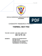 Thermal Heat Pad: Chemistry Research Project