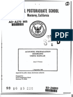 Acoustic Prop Model Thru Matlab