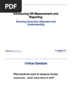 Introducing HR Measurement and Reporting: Ensuring Executive Alignment and Understanding