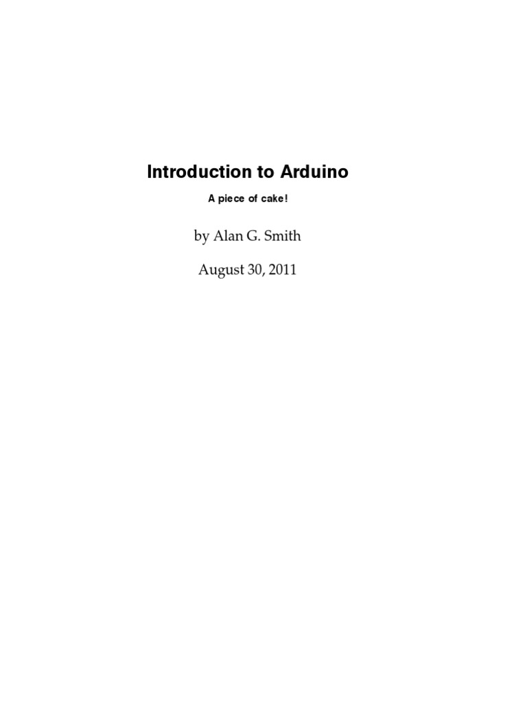 Intro Arduino Book | PDF