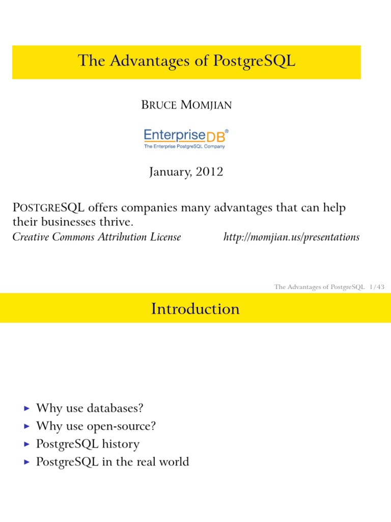 An In-Depth Look at the Advantages of PostgreSQL and its Wide Range of ...