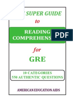 GRE - Reading Comprehension