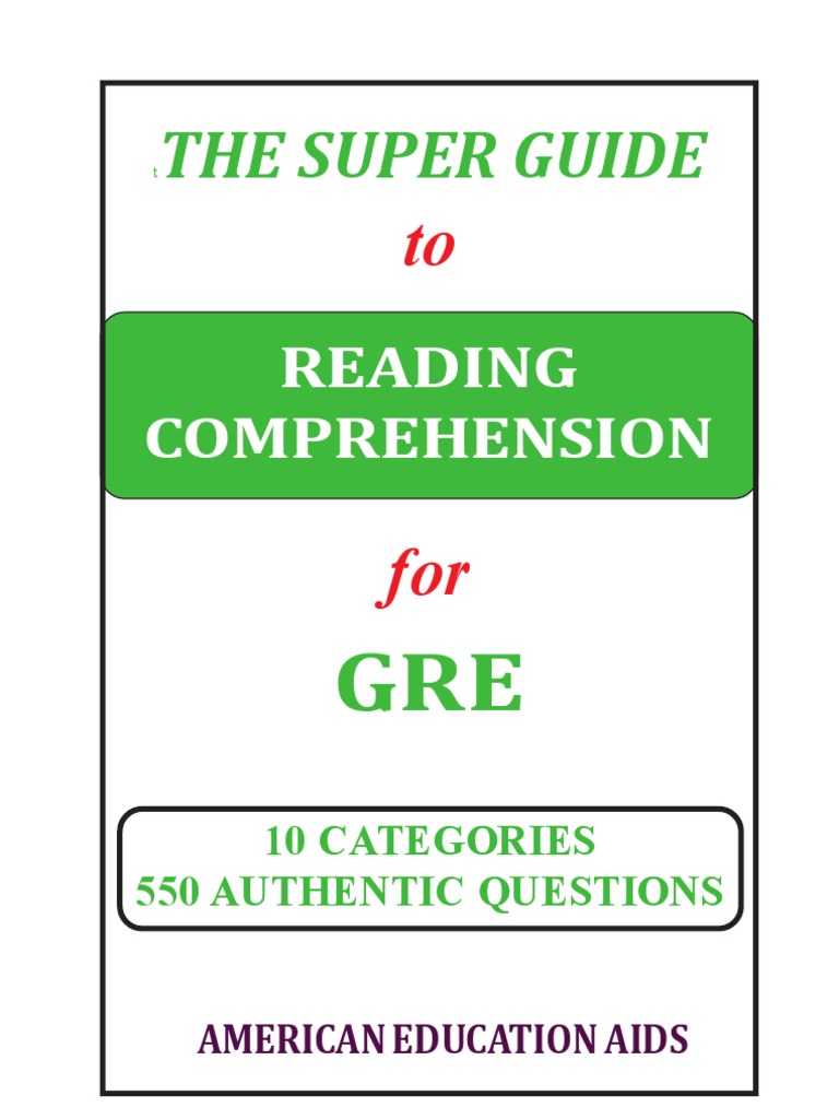 GRE - Reading Comprehension | PDF | Graduate Record Examinations | Oil Well