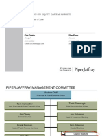 Discussion On Equity Capital Markets: Tuesday, December 12, 2006