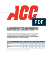 ACC Ltd. Results and Operations Overview