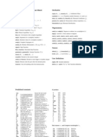 Calc Board 1.6.1 Cheat Sheet Standard Functions