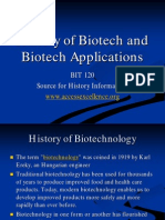 History of Biotech