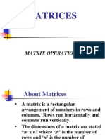 Matrix operations