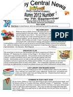 Newsletter Autumn 1 2012