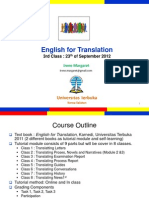 English For Translation Class3 Module4 (20120923)