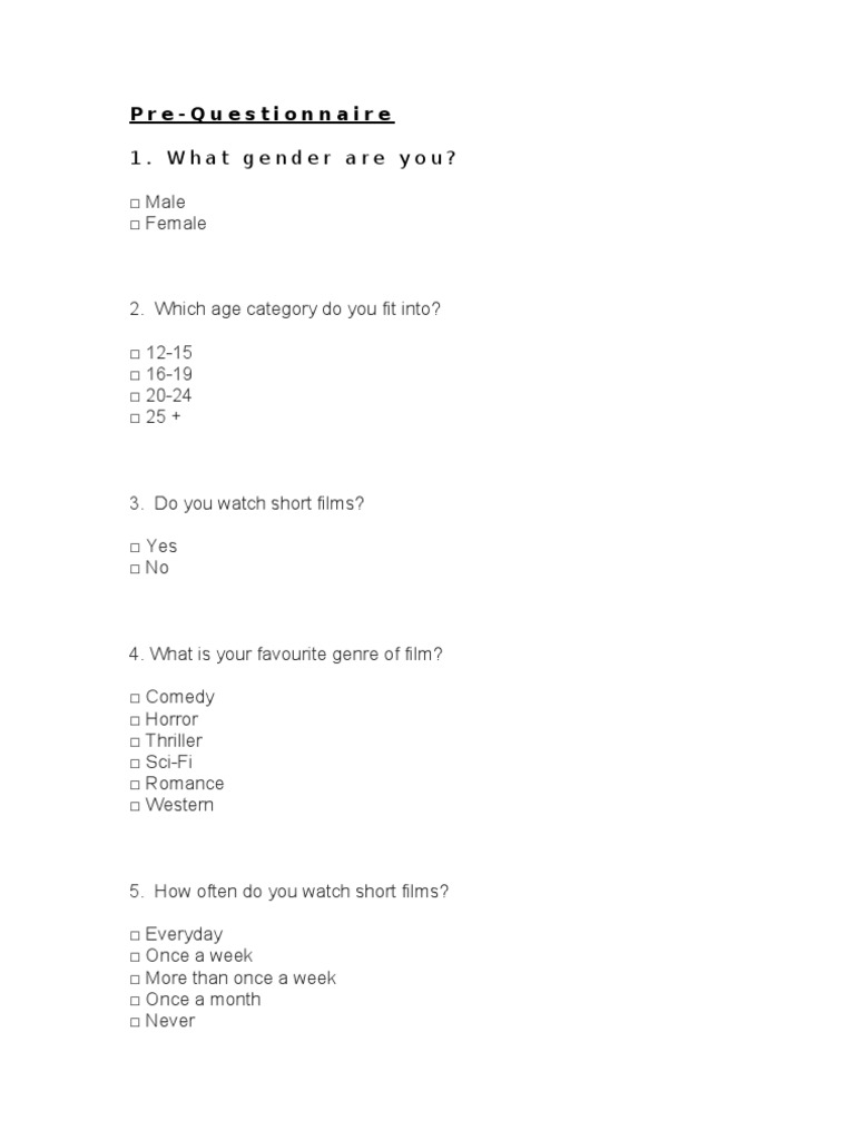 Post Questionnaire Sharna Mandil | PDF