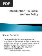 Social Welfare Policy