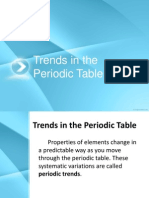 Trends in The Periodic Table