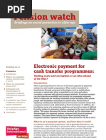 Download Electronic payment for cash transfer programmes Cutting costs and corruption or an idea ahead of its time by HelpAge International SN106154478 doc pdf