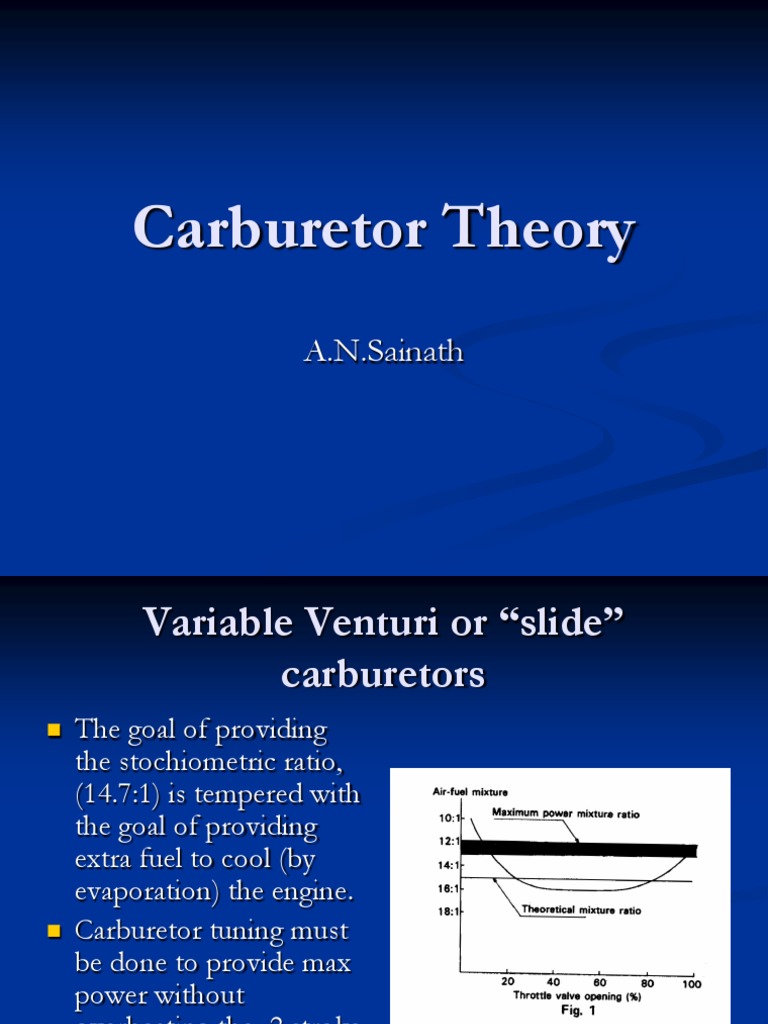 Carburetor Theory PDF Carburetor Throttle