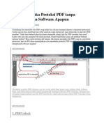 Cara Membuka Proteksi PDF Tanpa Menggunakan Software Apapun