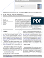 Isolation and Characterization of A Muskmelon cDNA Encoding Lycopene Beta-Cyclase 2012