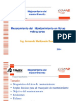 Mejoramiento Mantenimiento Vehicular