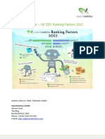 Google Ranking Factors Uk 2012