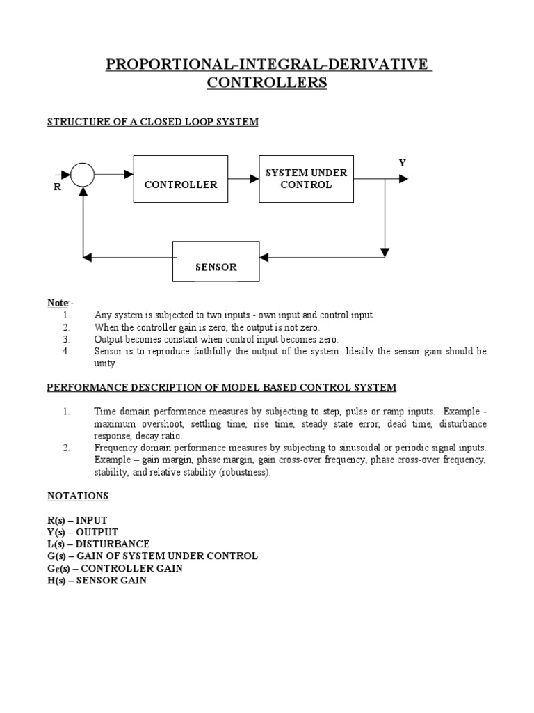 Feedback Control Schemes Control Theory Feedback
