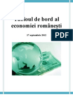 Tabloul de Bord Al Economiei Românești - 17 Sept 2012