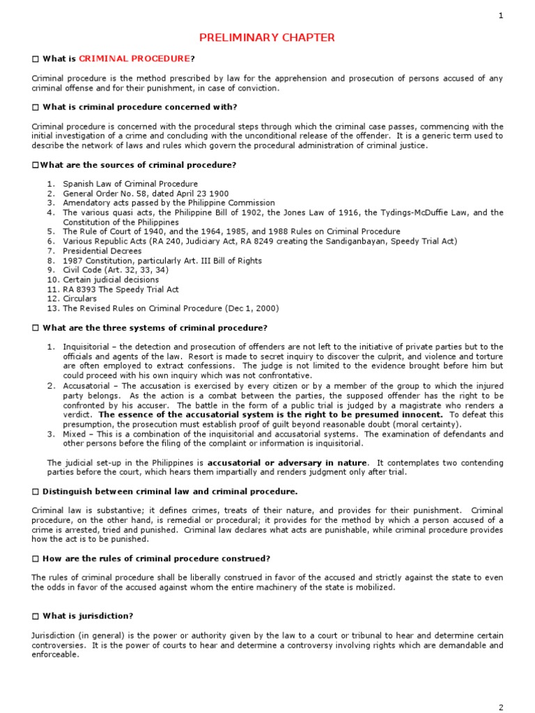 Criminal Procedure Overview | PDF | Jurisdiction | Prosecutor